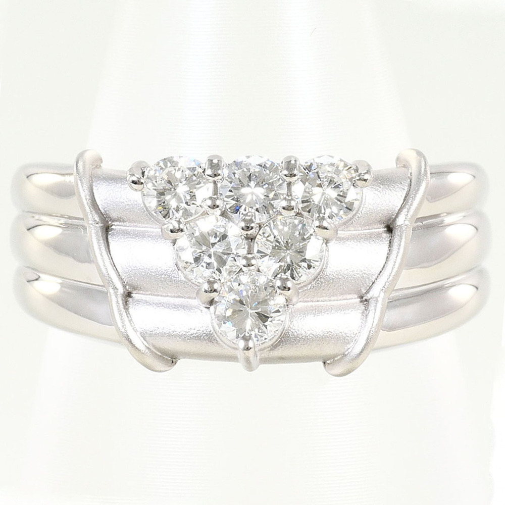 VINTAGE Silver Diamond Ring
